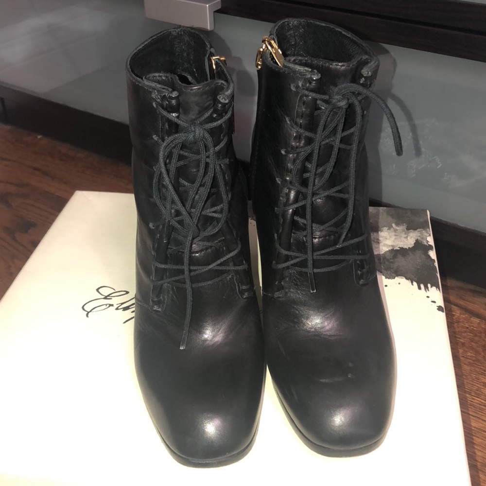 elizabeth and james lace up booties